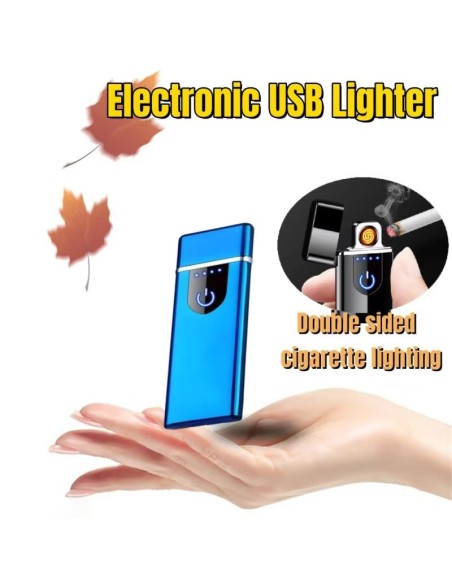 Метална електрическа USB ветроустойчива дъгова запалка с USB зареждане – за открити условия и ежедневна употреба
