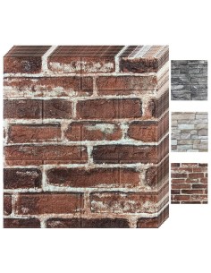 3D самозалепващи тапети с ефект тухла – PVC панели 77x70 см 2