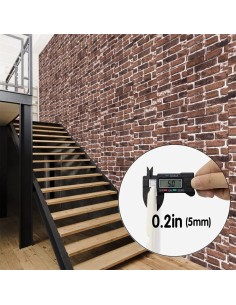 3D самозалепващи тапети с ефект тухла – PVC панели 77x70 см