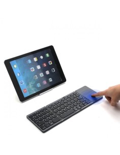 Мини клавиатура,сгъваема, Bluetooth, тъчпад, черна